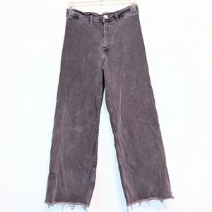 Zara high waist purple denim pants